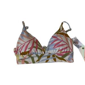Billabong Tropic Jungle V-Neck Cami Bikini Top Size M NWT